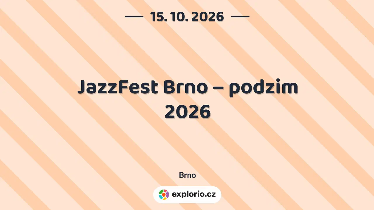 JazzFest Brno – podzim 2026 – festivaly a Slavnosti, Brno