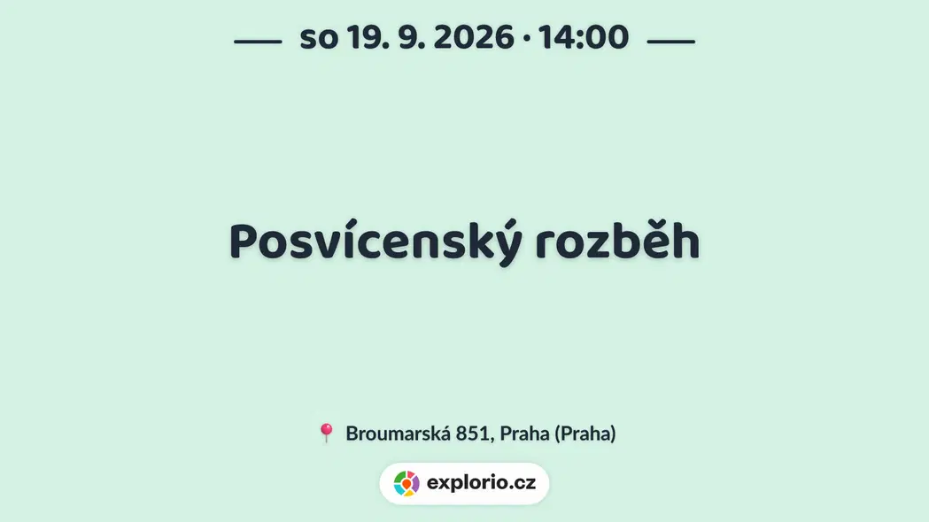 Posvícenský rozběh – sport a Pohyb, Praha