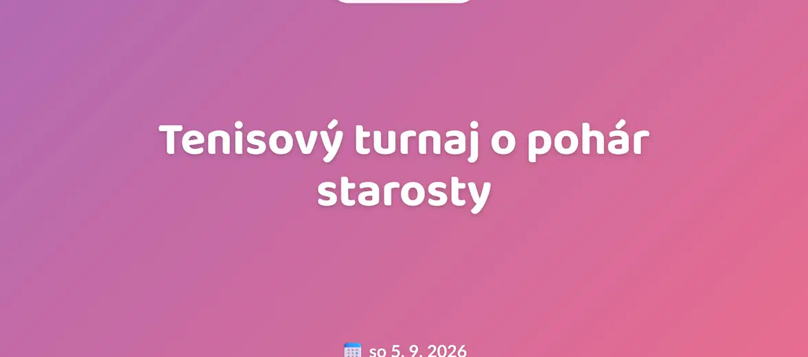 Tenisový turnaj o pohár starosty – sport a Pohyb, Praha