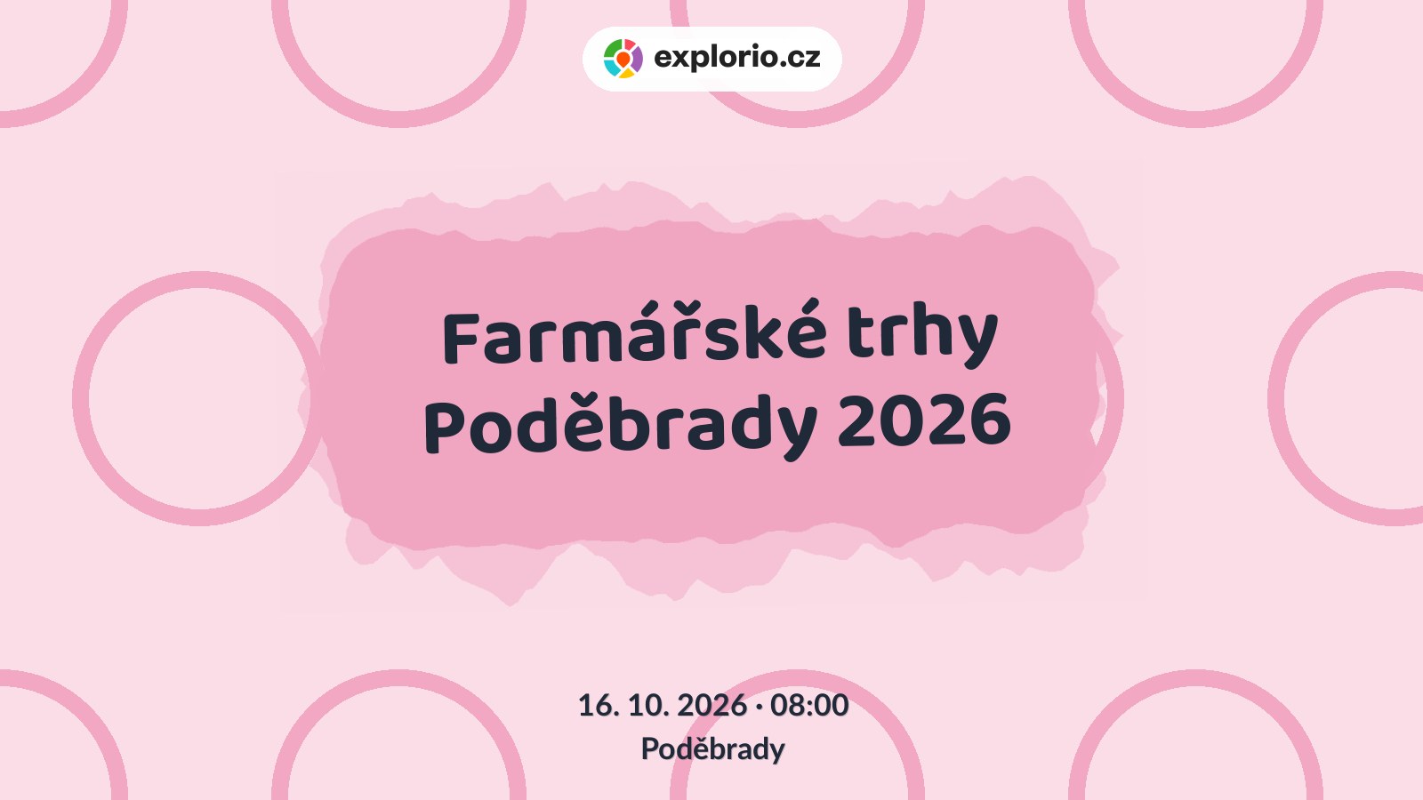 Farmářské trhy Poděbrady 2026 – festivaly a Slavnosti, Poděbrady