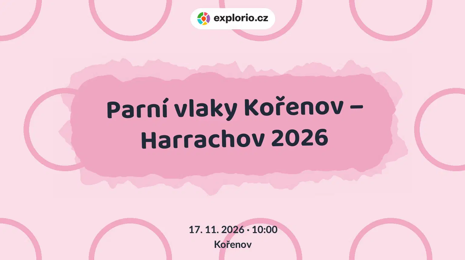 Parní vlaky Kořenov – Harrachov 2026 – festivaly a Slavnosti, Kořenov