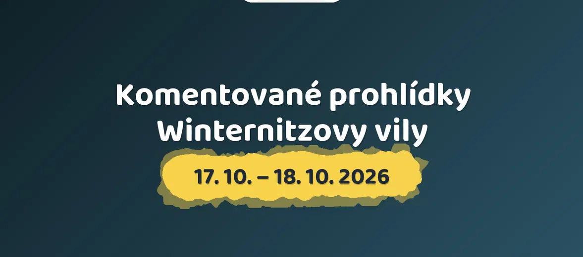 Komentované prohlídky Winternitzovy vily – divadlo, Hudba a Kino, Praha