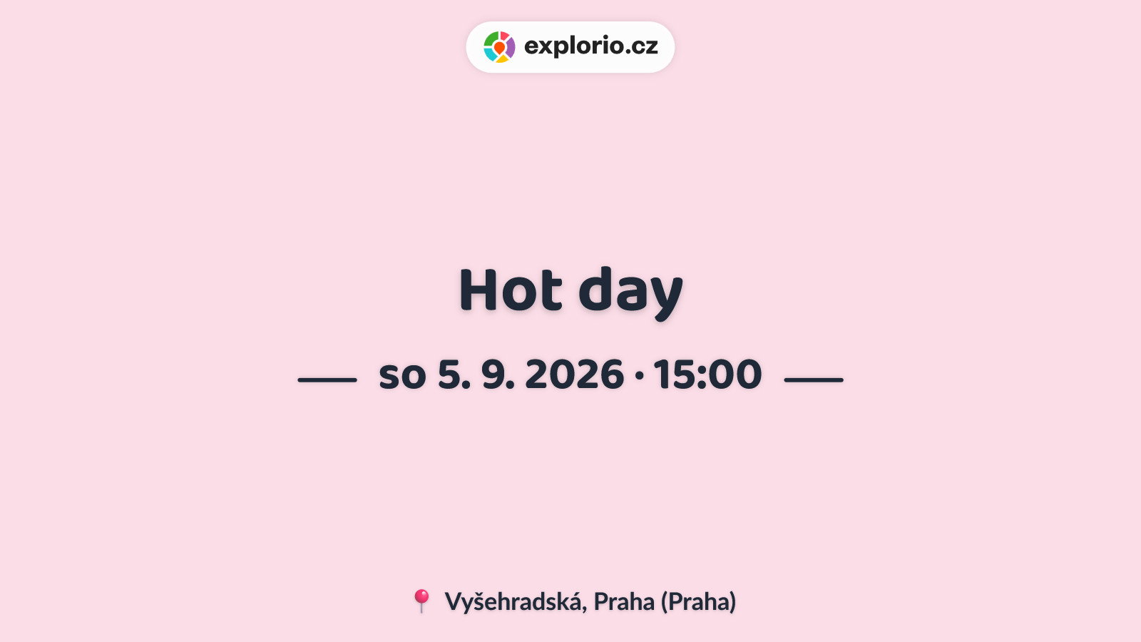 Hot day – sport a Pohyb, Praha
