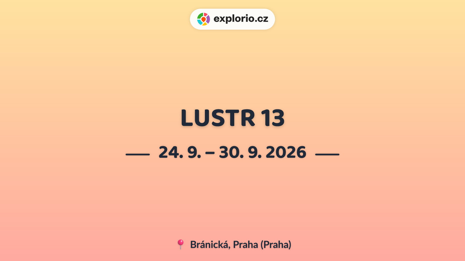 LUSTR 13 – prohlídky a Muzea, Praha