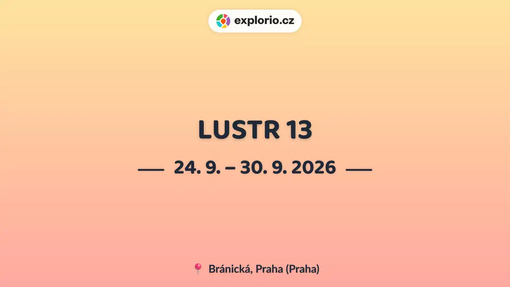 LUSTR 13 – prohlídky a Muzea, Praha