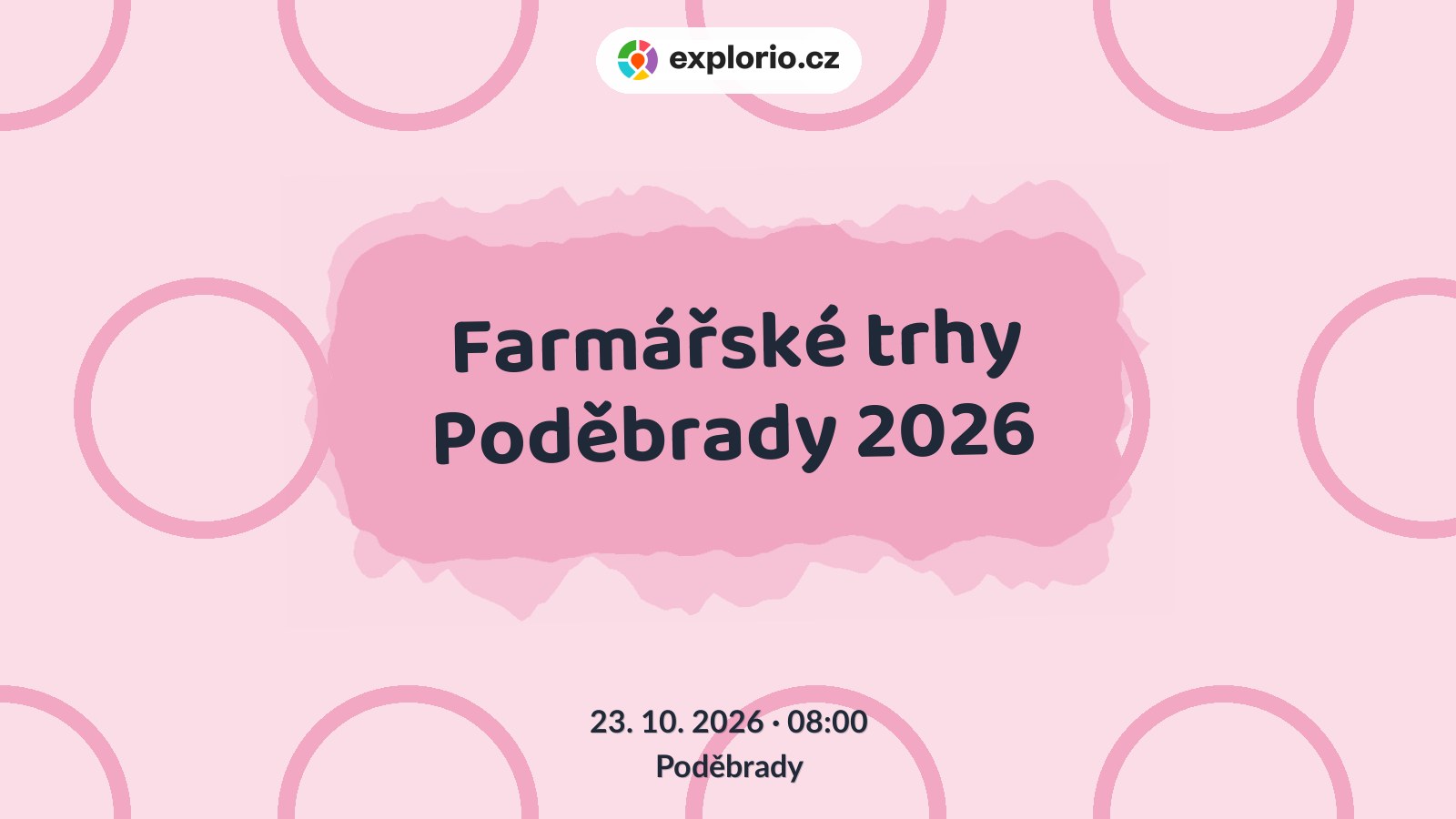 Farmářské trhy Poděbrady 2026 – festivaly a Slavnosti, Poděbrady
