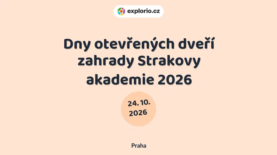 Dny otevřených dveří zahrady Strakovy akademie 2026 – festivaly a Slavnosti, Praha