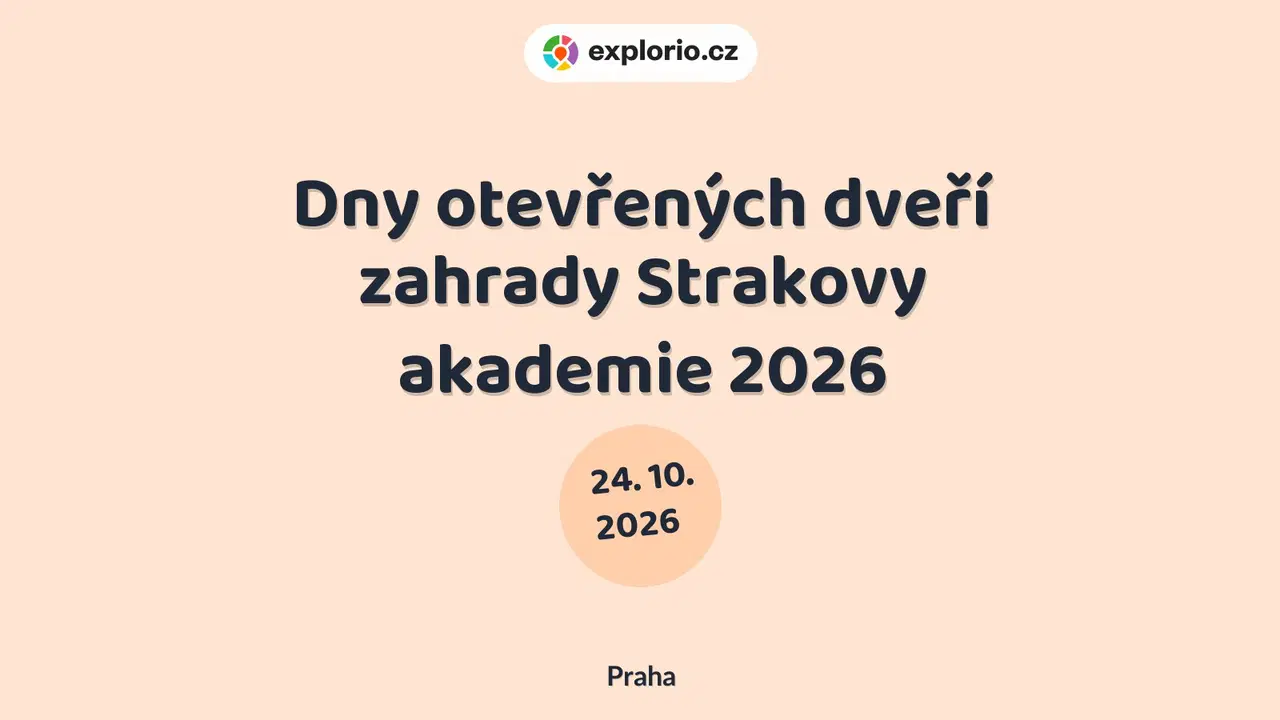 Dny otevřených dveří zahrady Strakovy akademie 2026 – festivaly a Slavnosti, Praha
