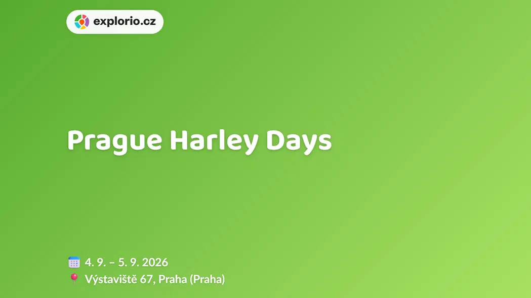 Prague Harley Days – prohlídky a Muzea, Praha