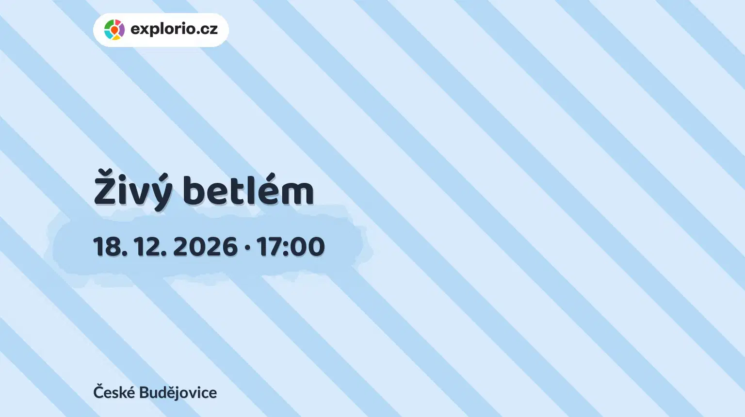 Živý betlém – festivaly a Slavnosti, České Budějovice
