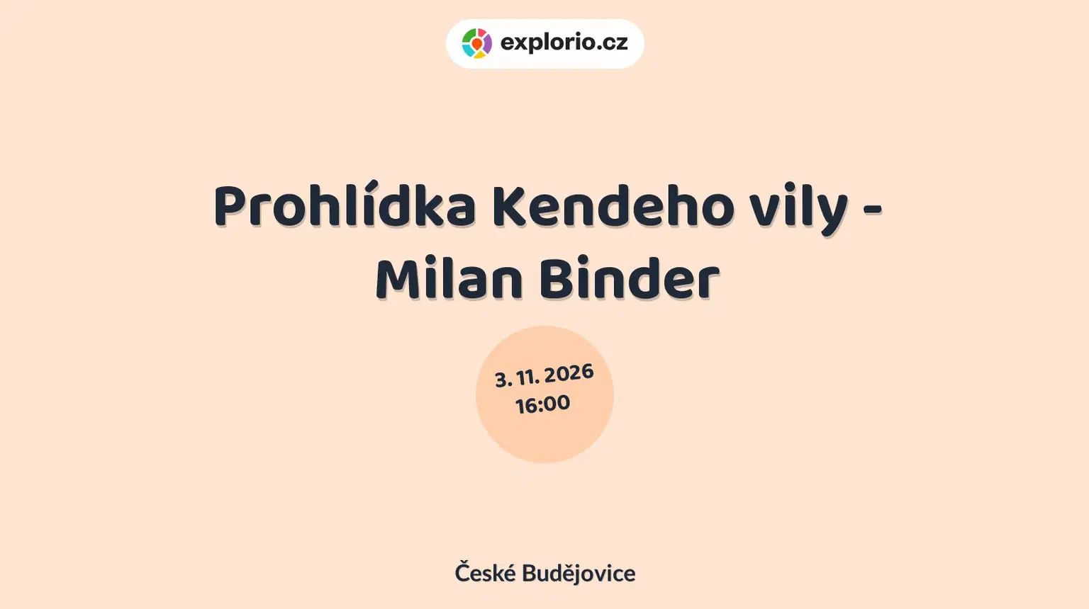 Prohlídka Kendeho vily - Milan Binder – prohlídky a Muzea, České Budějovice