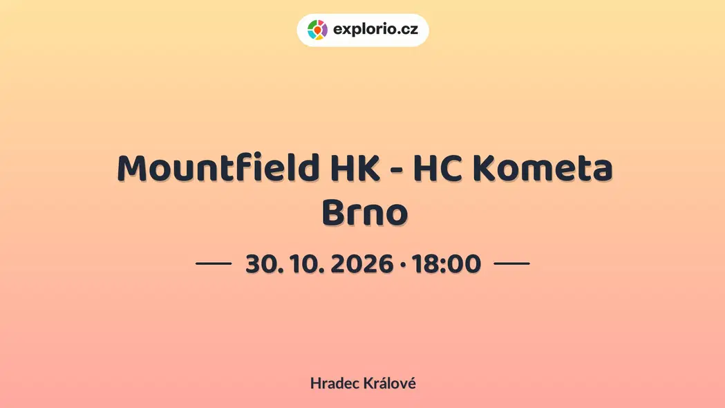 Mountfield HK - HC Kometa Brno – sport a Pohyb, Hradec Králové