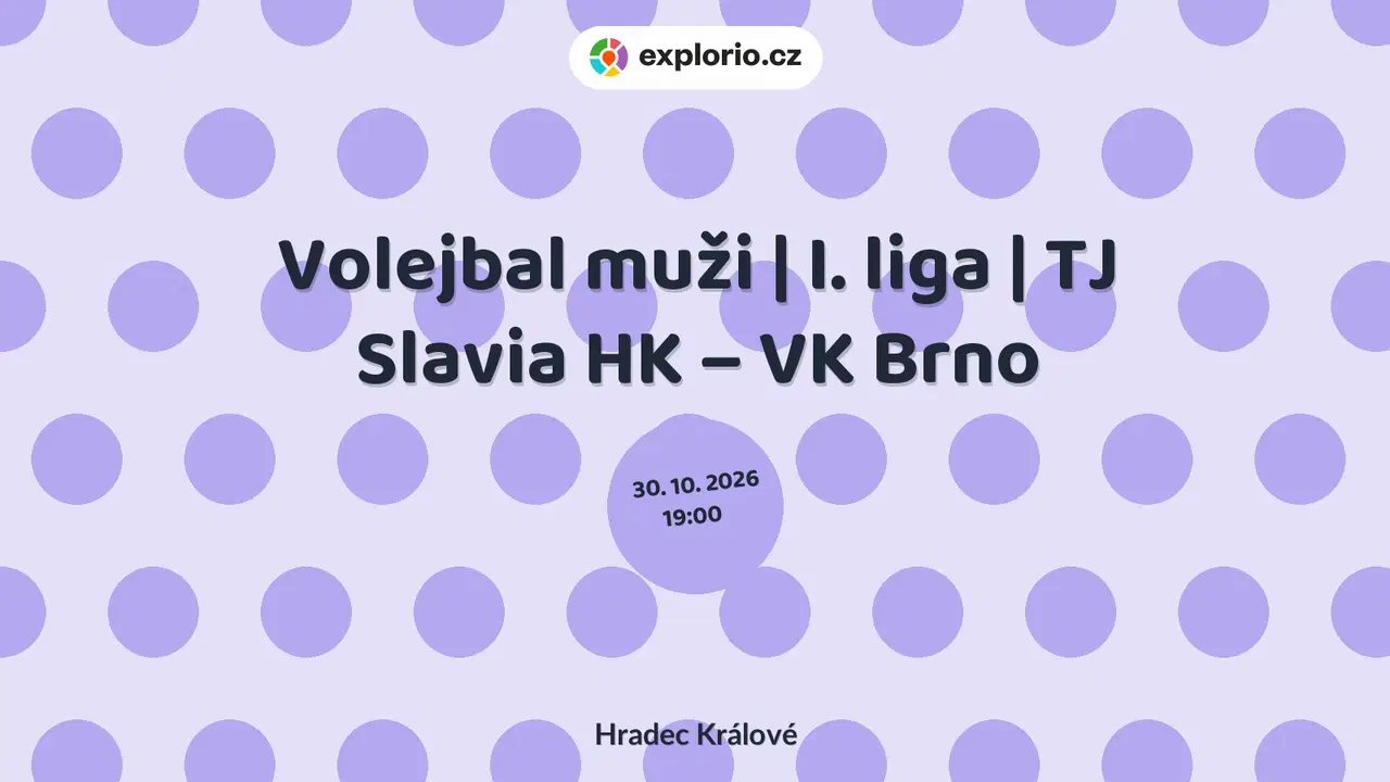 Volejbal muži | I. liga | TJ Slavia HK – VK Brno – sport a Pohyb, Hradec Králové
