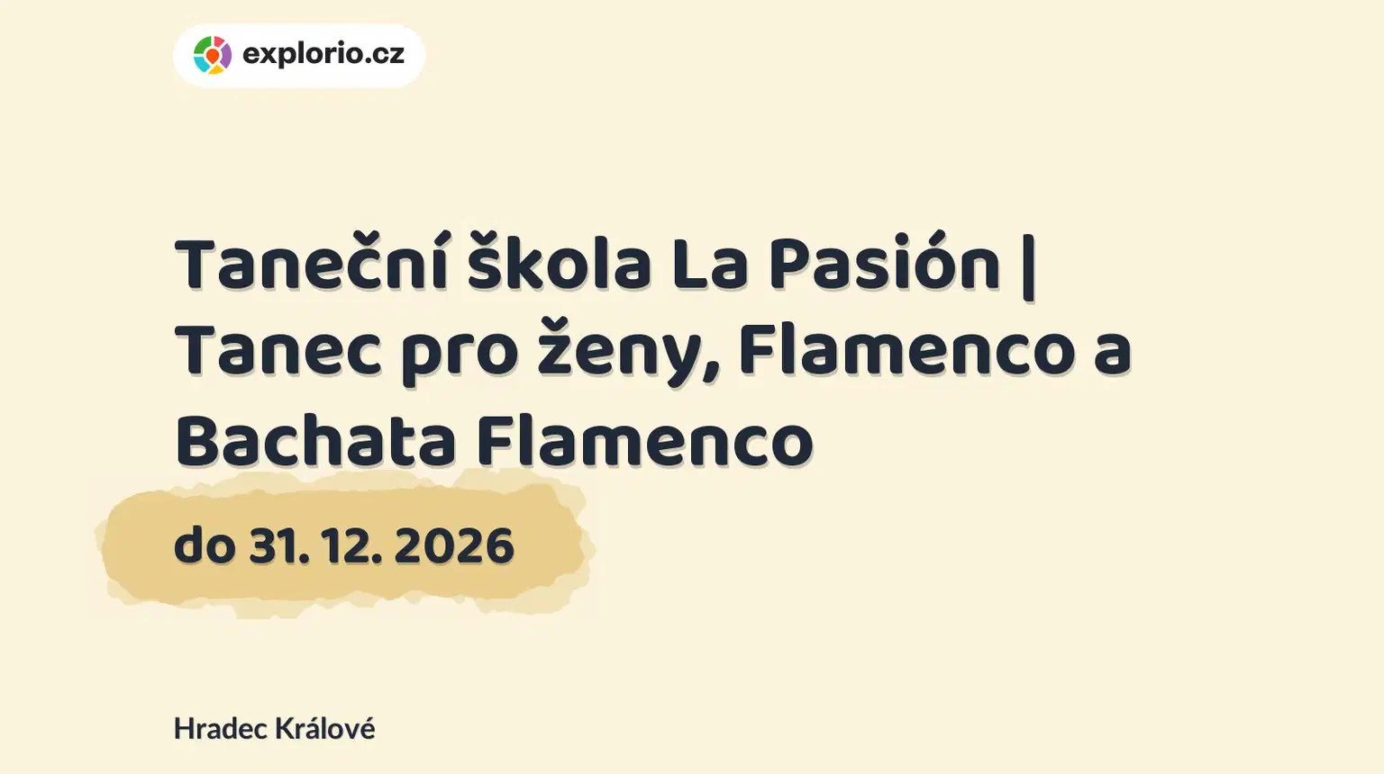 Taneční škola La Pasión | Tanec pro ženy, Flamenco a Bachata Flamenco – divadlo, Hudba a Kino, Hradec Králové