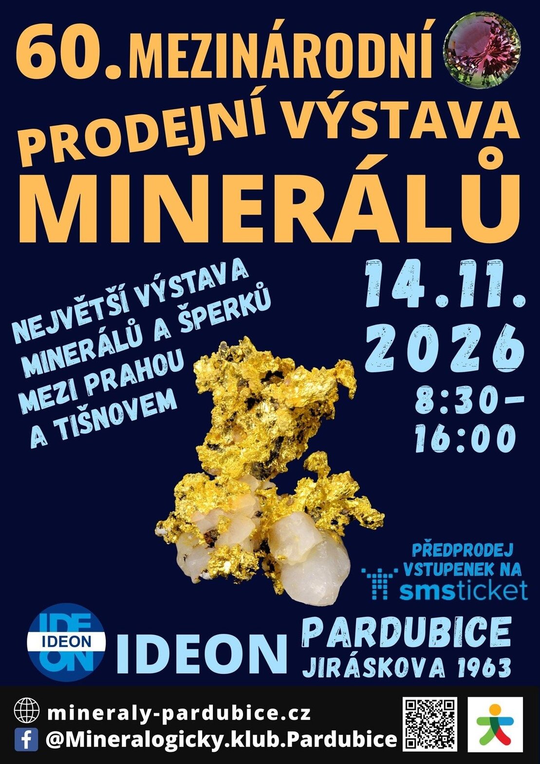 60. Mezinárodní prodejní výstava minerálů – prohlídky a Muzea, Pardubice – fotka 2