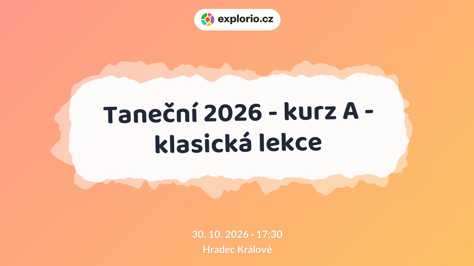 Taneční 2026 - kurz A - klasická lekce – divadlo, Hudba a Kino, Hradec Králové
