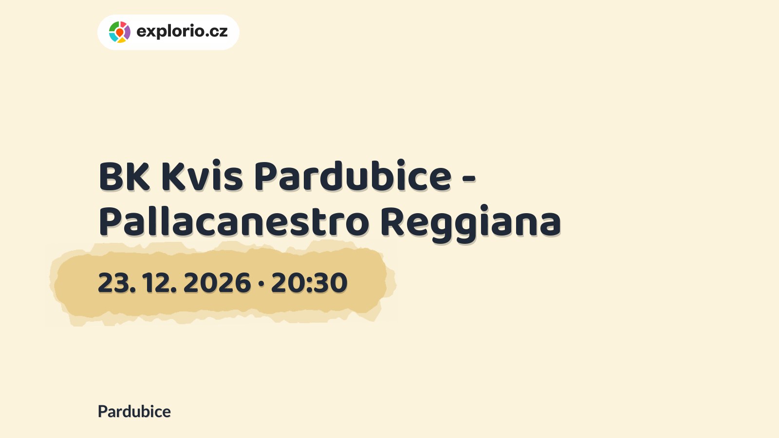 BK Kvis Pardubice - Pallacanestro Reggiana – sport a Pohyb, Pardubice