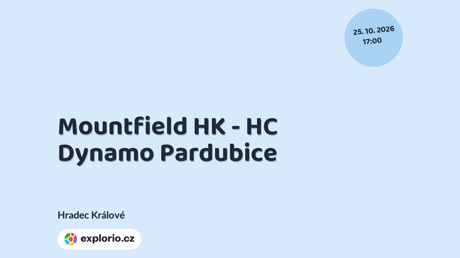 Mountfield HK - HC Dynamo Pardubice – sport a Pohyb, Hradec Králové