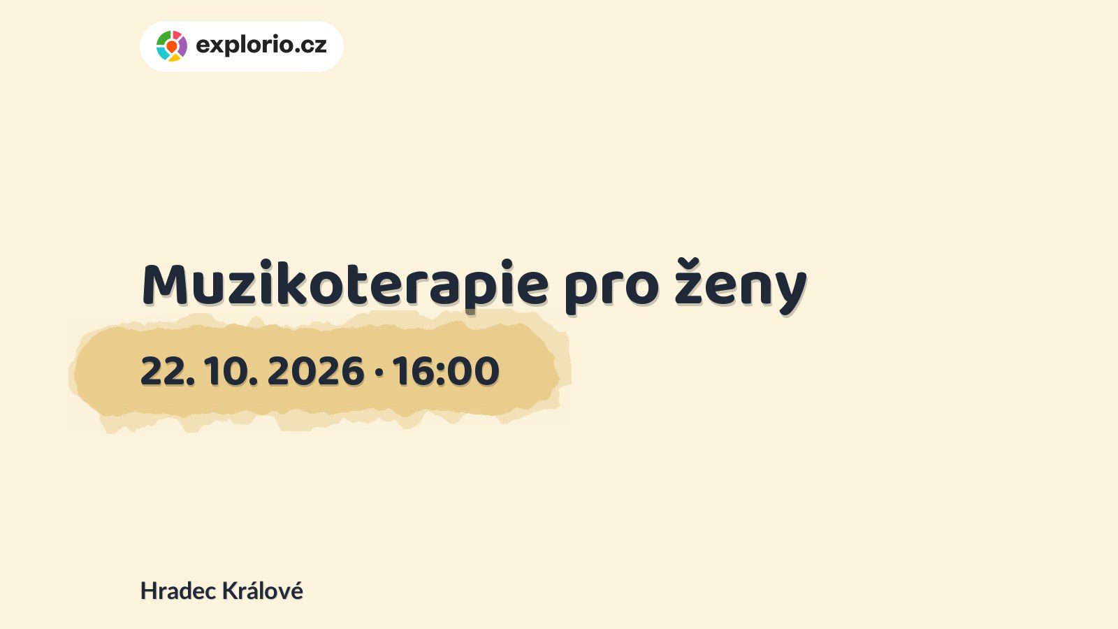 Muzikoterapie pro ženy – tvořivé dílny a Workshopy, Hradec Králové