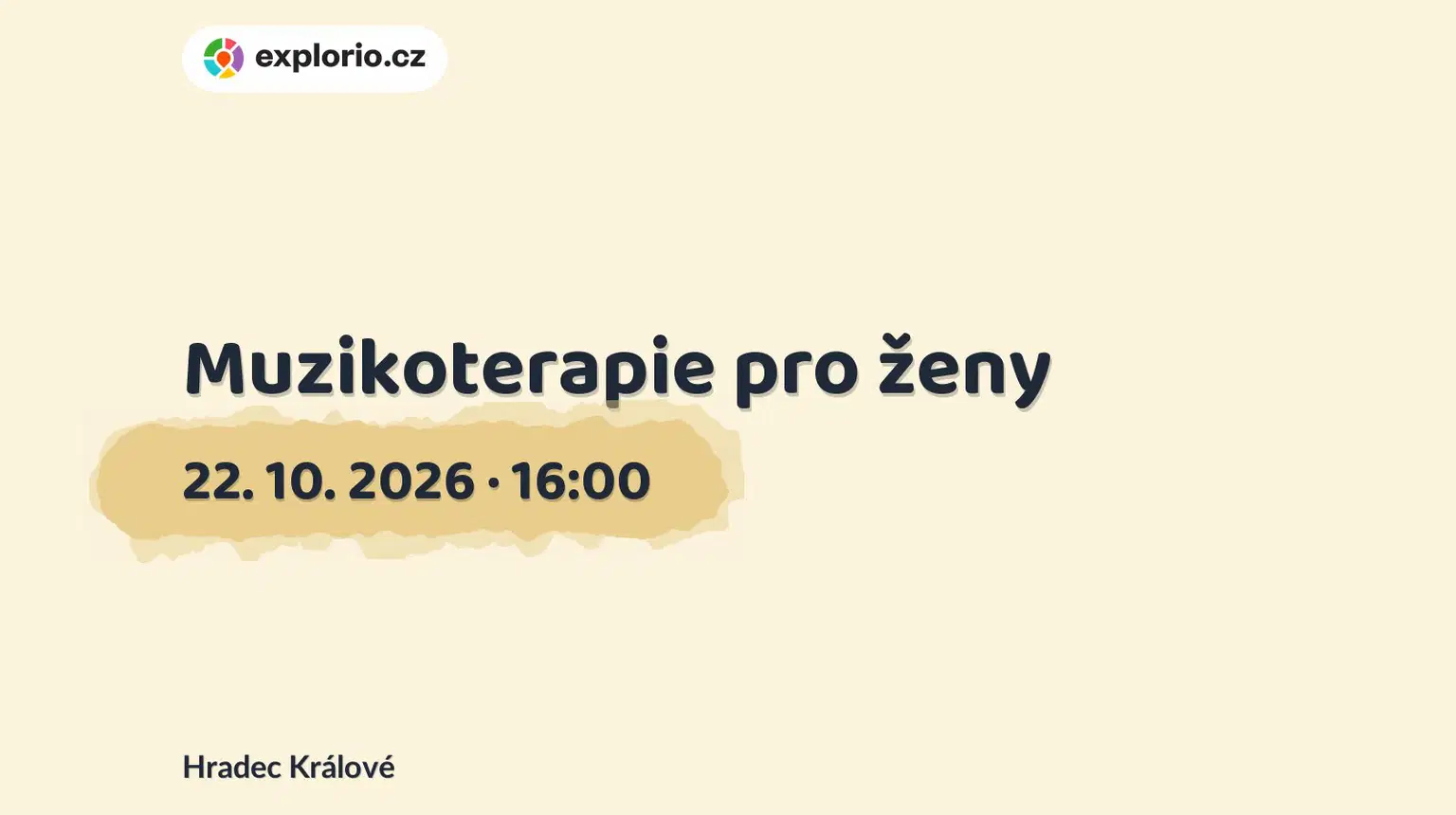 Muzikoterapie pro ženy – tvořivé dílny a Workshopy, Hradec Králové