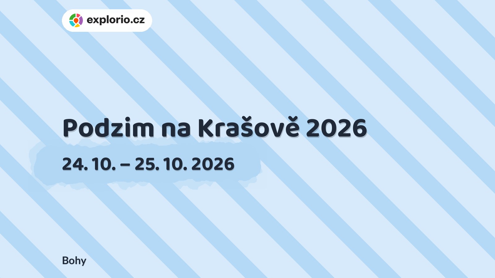 Podzim na Krašově 2026 – festivaly a Slavnosti, Bohy