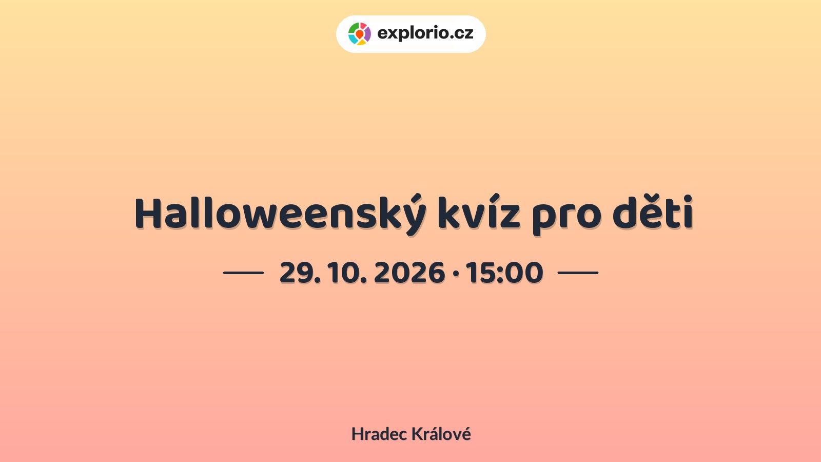 Halloweenský kvíz pro děti – prohlídky a Muzea, Hradec Králové