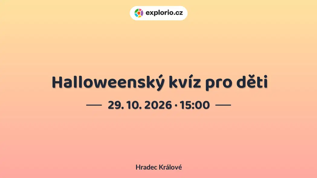 Halloweenský kvíz pro děti – prohlídky a Muzea, Hradec Králové