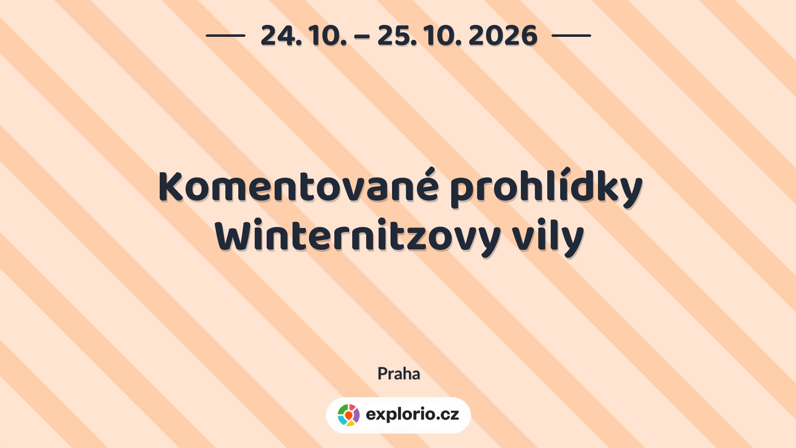 Komentované prohlídky Winternitzovy vily – divadlo, Hudba a Kino, Praha