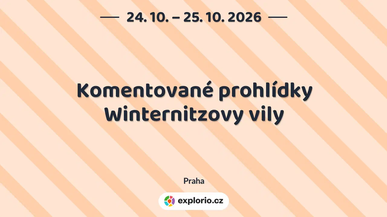 Komentované prohlídky Winternitzovy vily – divadlo, Hudba a Kino, Praha