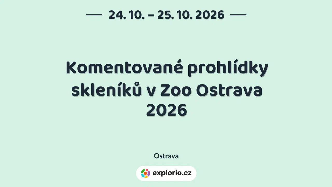 Komentované prohlídky skleníků v Zoo Ostrava 2026 – příroda a Zvířátka, Ostrava
