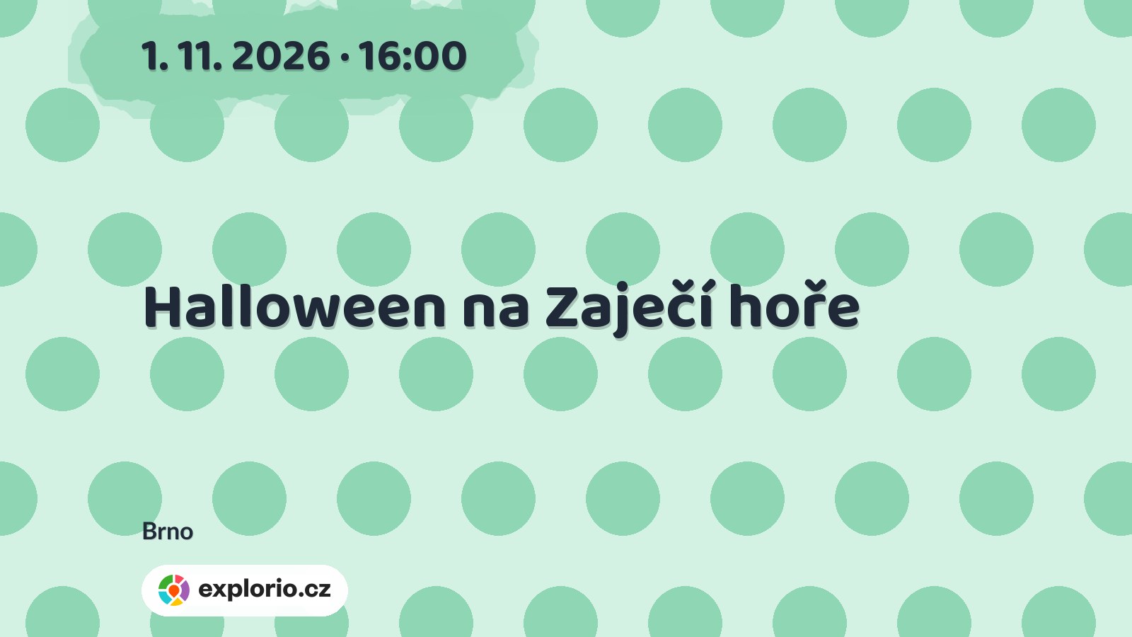 Halloween na Zaječí hoře – příroda a Zvířátka, Brno