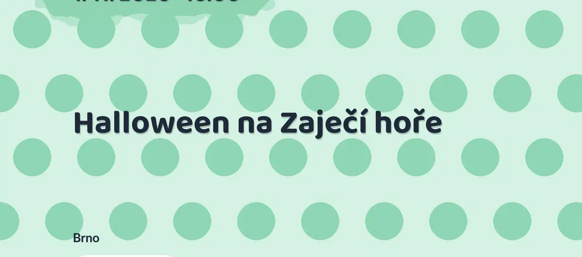 Halloween na Zaječí hoře – příroda a Zvířátka, Brno