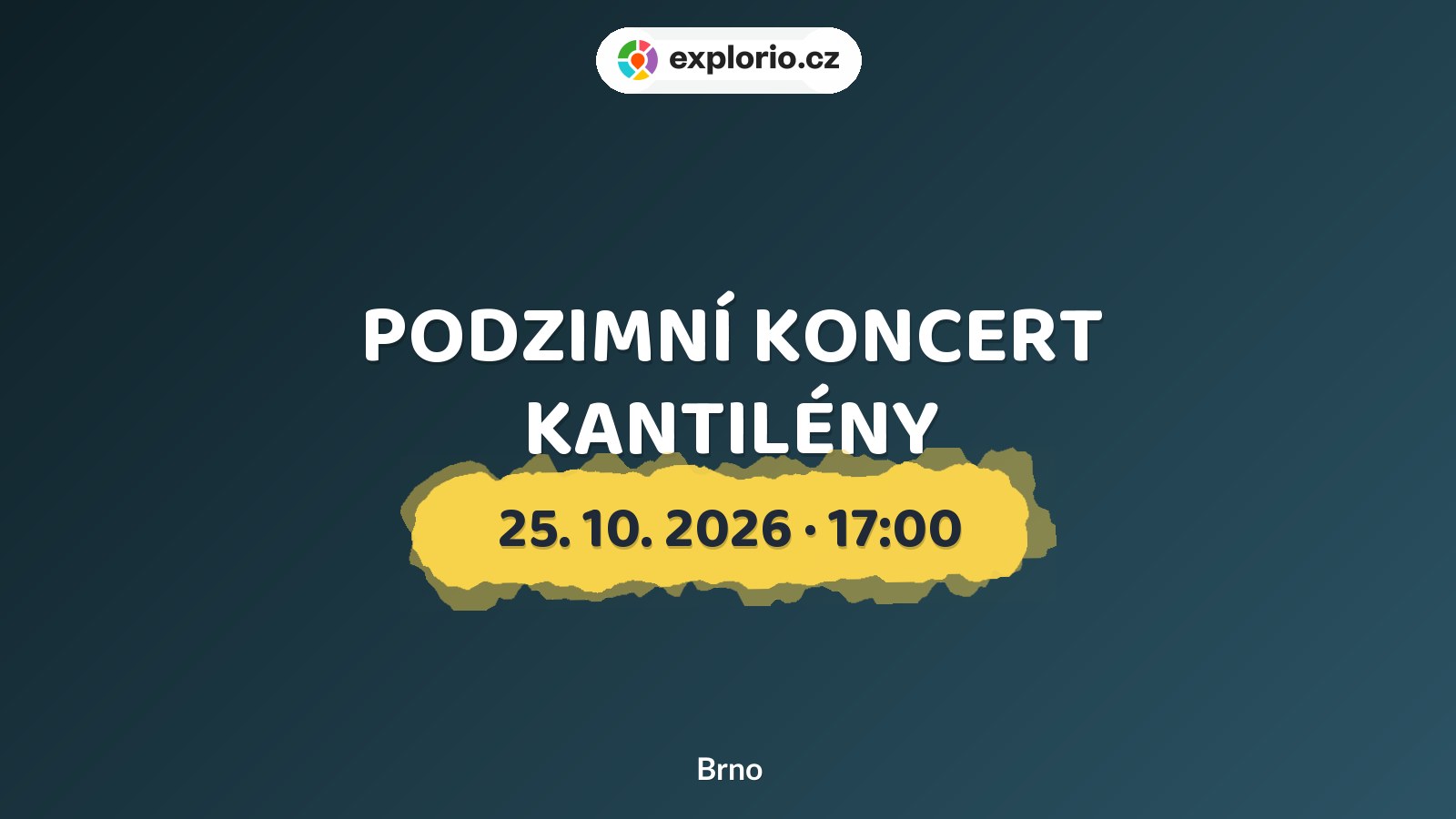 PODZIMNÍ KONCERT KANTILÉNY – divadlo, Hudba a Kino, Brno