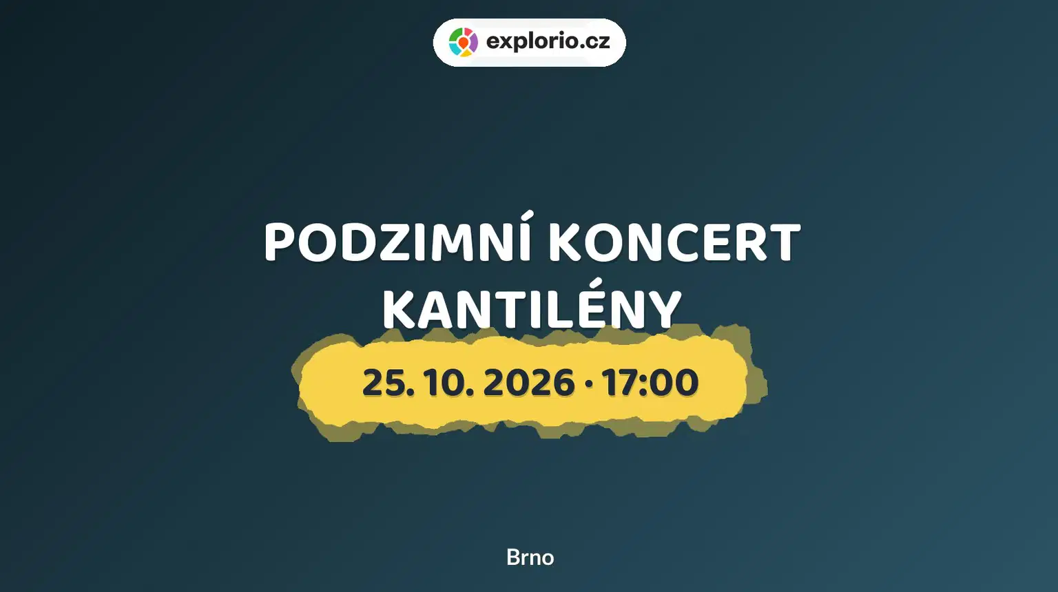 PODZIMNÍ KONCERT KANTILÉNY – divadlo, Hudba a Kino, Brno