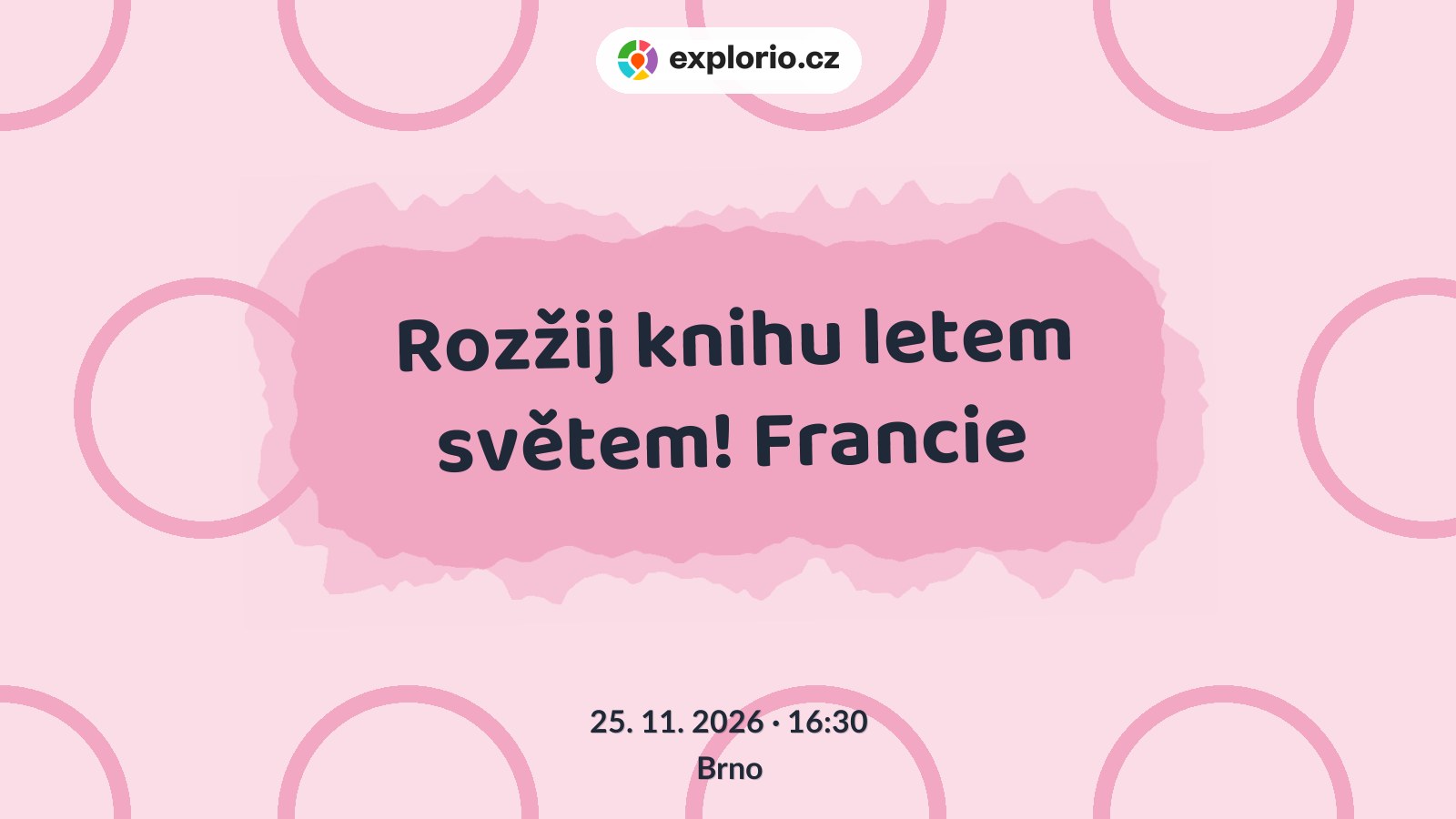 Rozžij knihu letem světem! Francie – tvořivé dílny a Workshopy, Brno