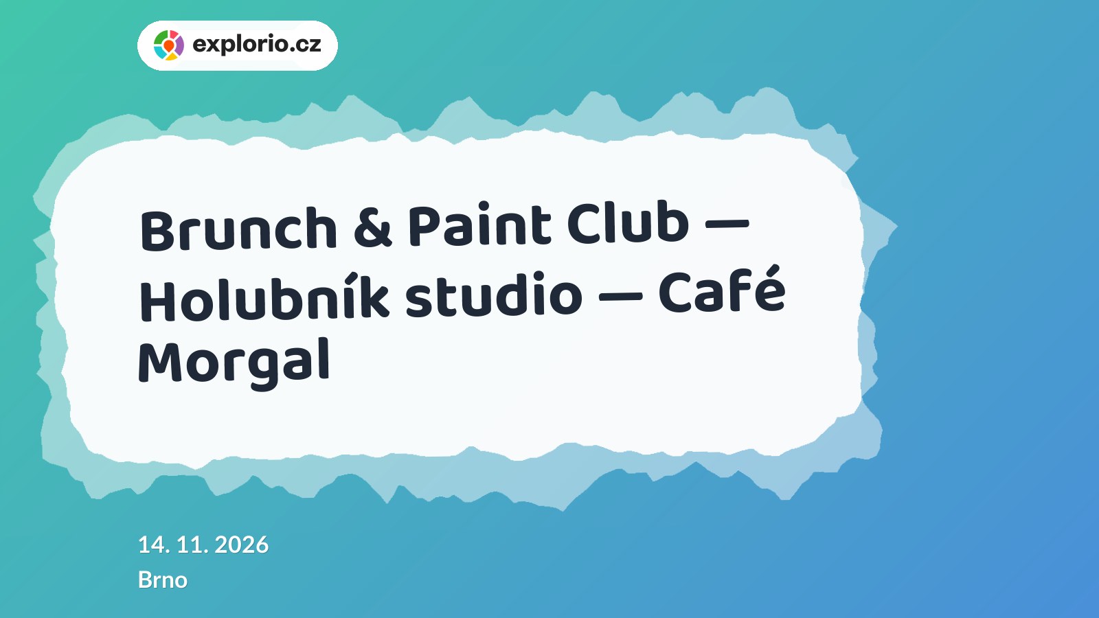 Brunch & Paint Club — Holubník studio — Café Morgal – tvořivé dílny a Workshopy, Brno
