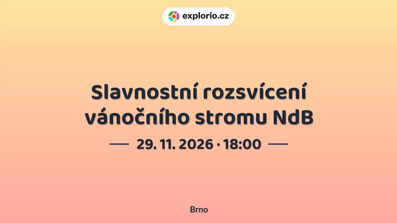 Slavnostní rozsvícení vánočního stromu NdB – festivaly a Slavnosti, Brno