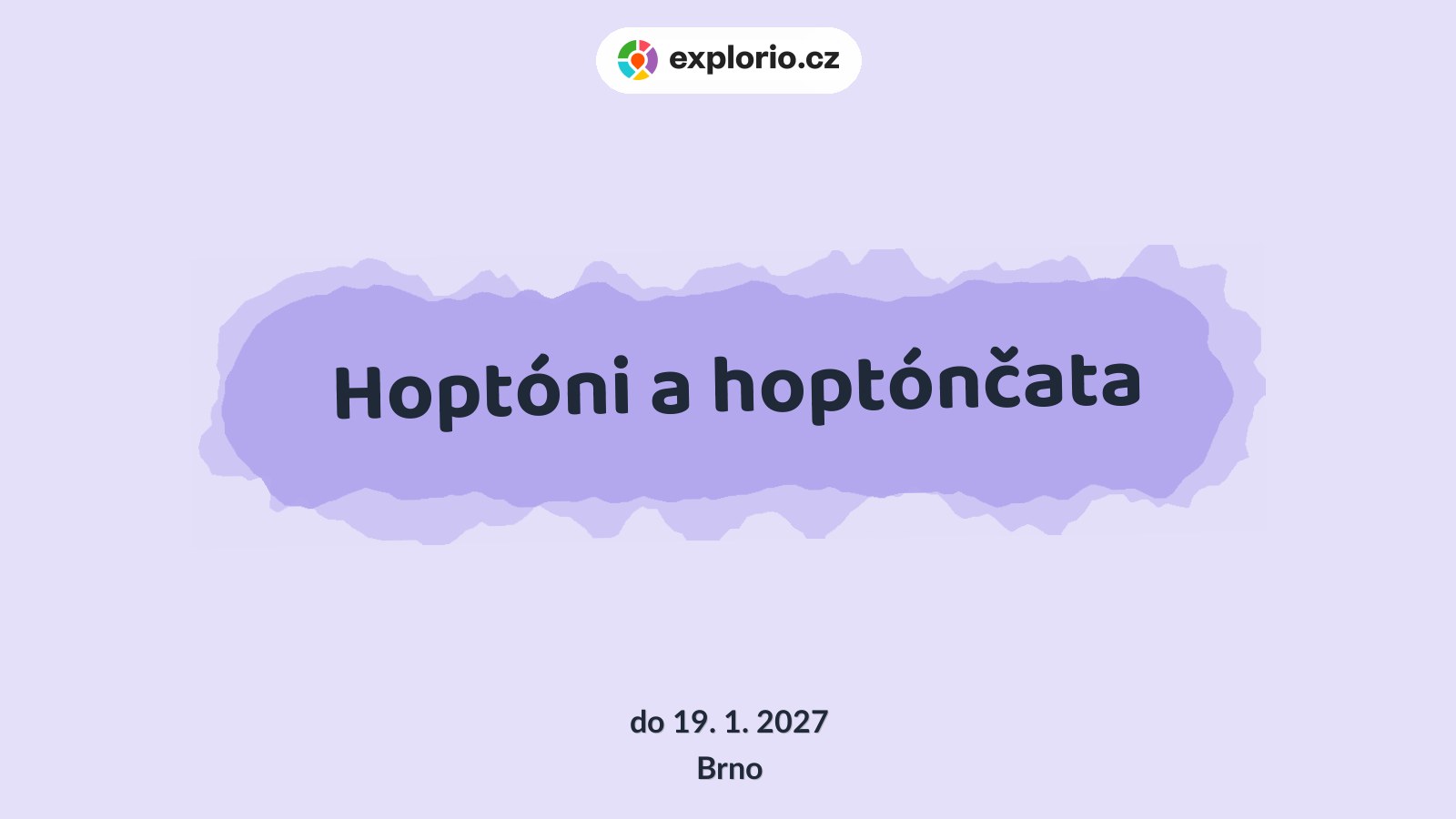Hoptóni a hoptónčata – tvořivé dílny a Workshopy, Brno