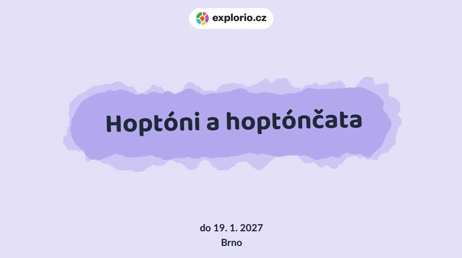 Hoptóni a hoptónčata – tvořivé dílny a Workshopy, Brno