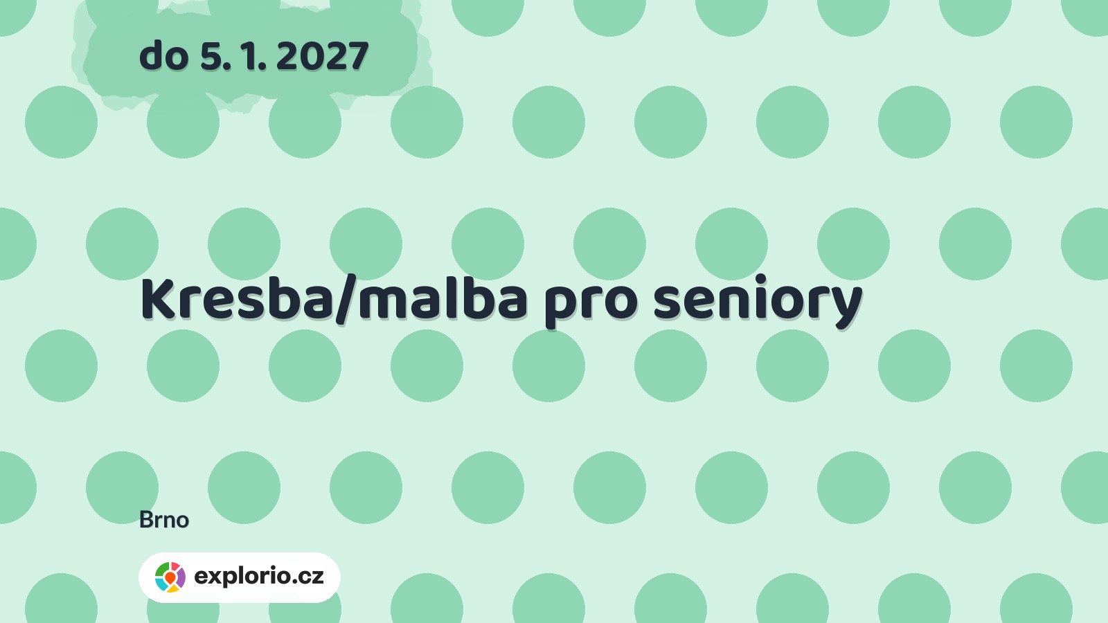 Kresba/malba pro seniory – tvořivé dílny a Workshopy, Brno