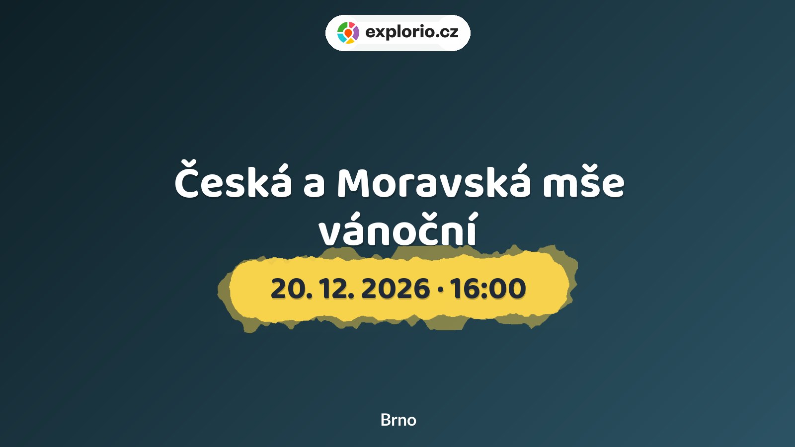 Česká a Moravská mše vánoční – divadlo, Hudba a Kino, Brno