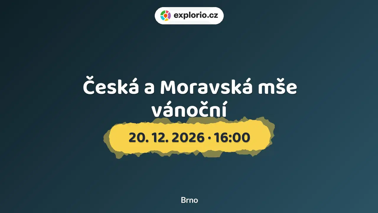 Česká a Moravská mše vánoční – divadlo, Hudba a Kino, Brno
