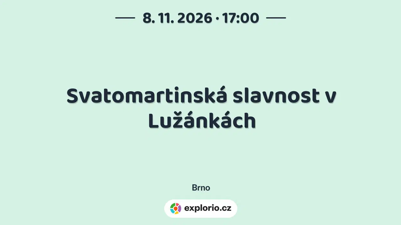 Svatomartinská slavnost v Lužánkách – festivaly a Slavnosti, Brno