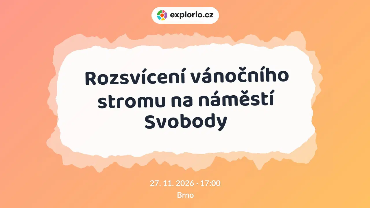 Rozsvícení vánočního stromu na náměstí Svobody – festivaly a Slavnosti, Brno