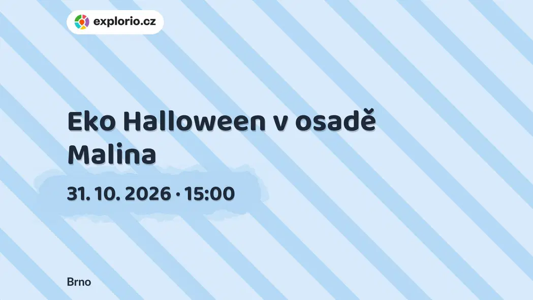 Eko Halloween v osadě Malina – příroda a Zvířátka, Brno