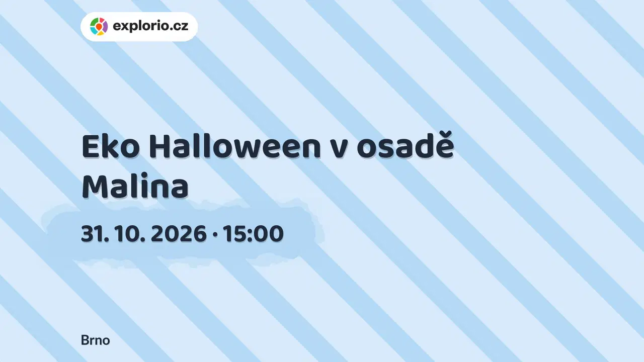 Eko Halloween v osadě Malina – příroda a Zvířátka, Brno