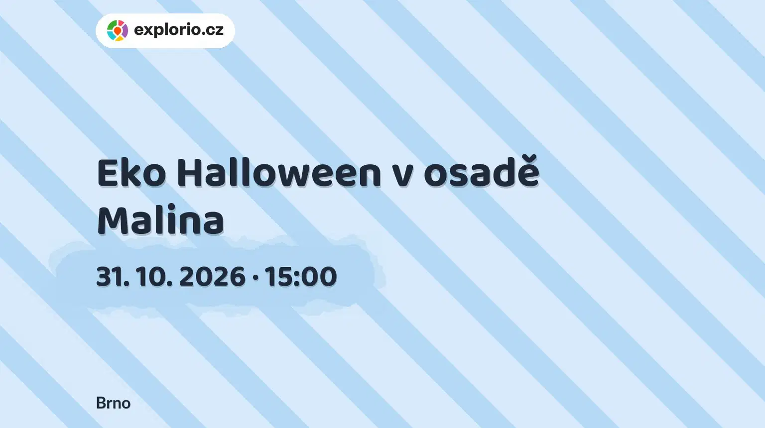 Eko Halloween v osadě Malina – příroda a Zvířátka, Brno