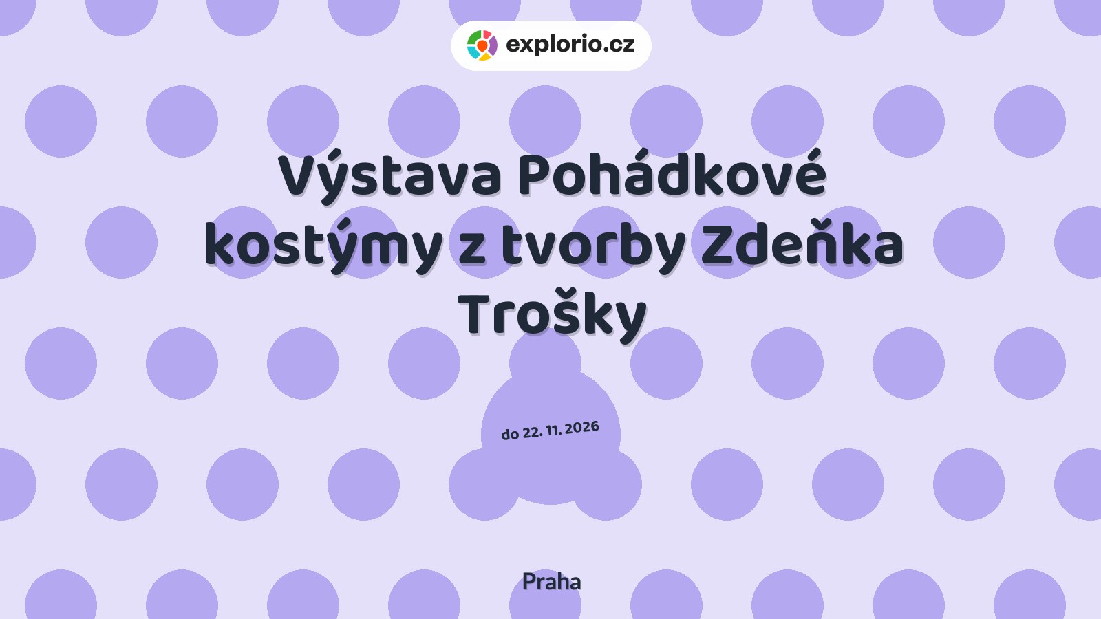 Výstava Pohádkové kostýmy z tvorby Zdeňka Trošky – prohlídky a Muzea, Praha
