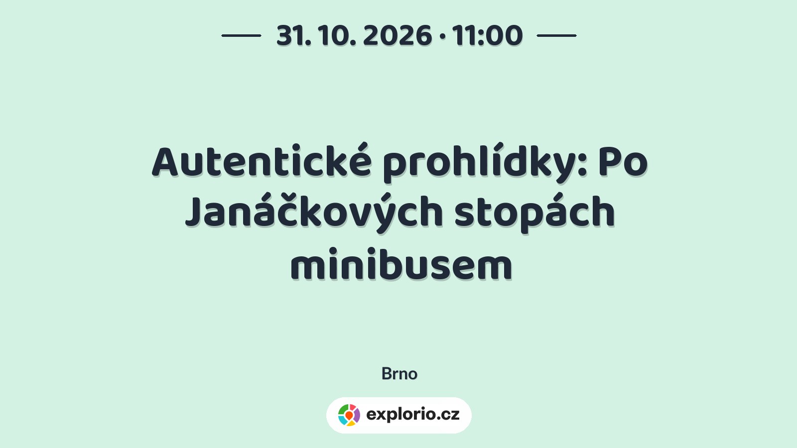 Autentické prohlídky: Po Janáčkových stopách minibusem – prohlídky a Muzea, Brno