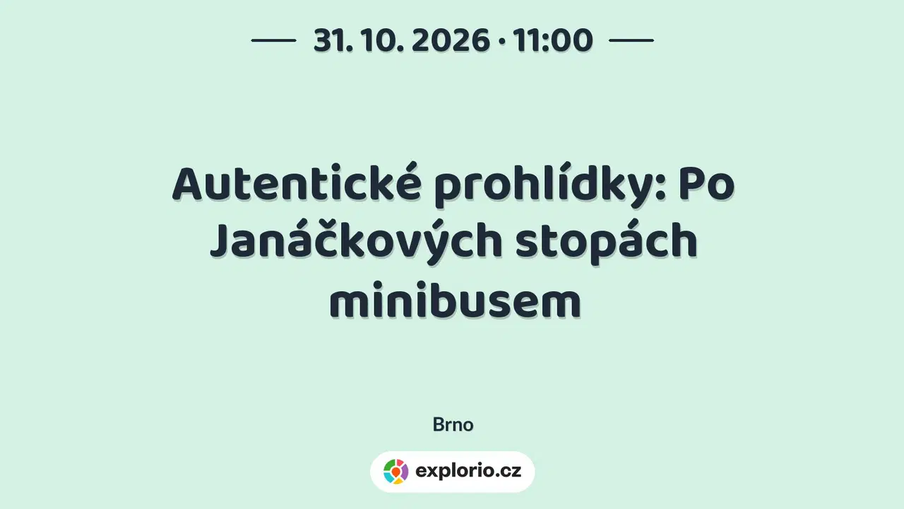 Autentické prohlídky: Po Janáčkových stopách minibusem – prohlídky a Muzea, Brno
